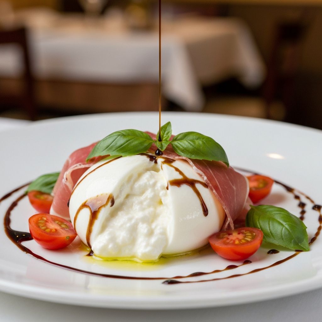 Burrata con Prosciutto